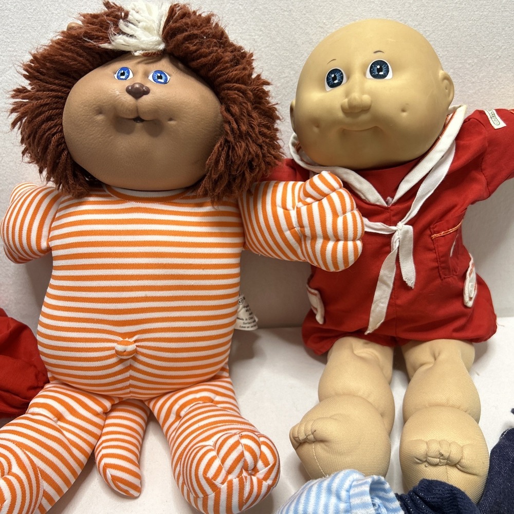 Vintage Cabbage Patch Doll Lion Striped & Sailor Extra Clothes Homemade